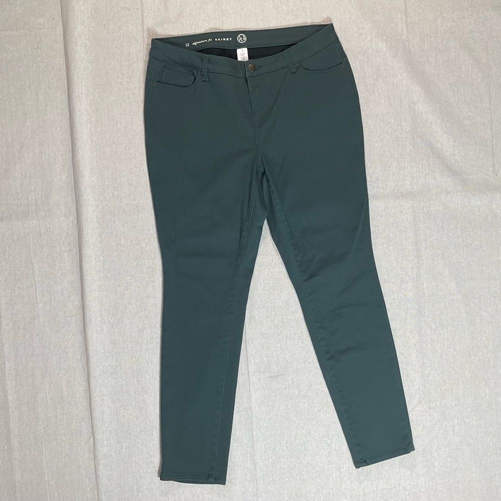 Westport | Green Signature Fit Skinny Jeans | Size 12